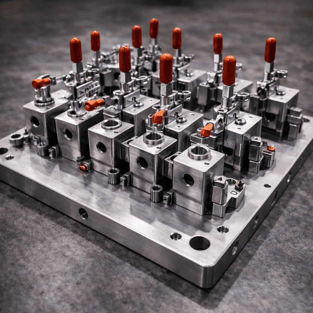 Production Fixture with Toggle Clamps